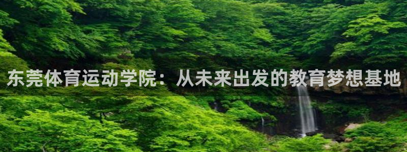 风速体育官网：东莞体育运动学院：从未来出发的教育梦想基地