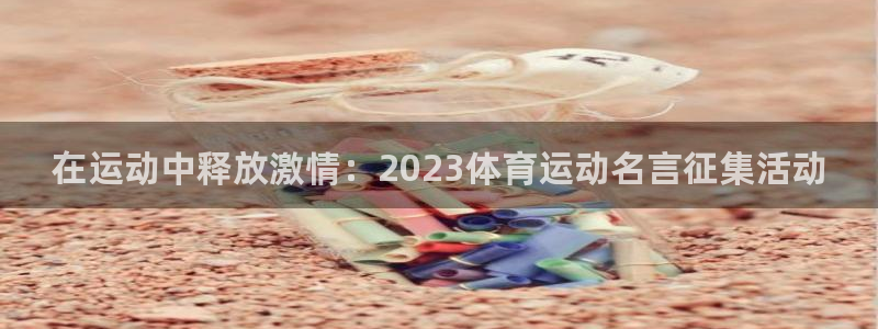 风速体育app官方下载：在运动中释放激情：2023体育运动名言征集活动